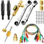 18 Pcs Valve Core Remover Installer Tool Wrench Set 3/8 1/4 5/16 3/16 Inch. Fixed Price $40.75.