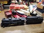 Vtg O27 Gauge Lionel 2037 Steam Engine 6026 Whistle Tender Train Set 5 Cars Runs. Fixed Price $229.95.