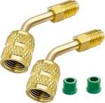 R410A Adapter For Mini Split Hvac System 5/16" Female Quick Couplers X 1/4". Fixed Price $10.57.