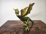 Papo Fantasy World Dragon Action Figure Toy - Green & Yellow #KG19218S. Fixed Price $12.99.