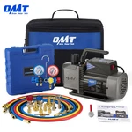 Omt 5CFM Sparkless Vacuum Pump & Gauge Set For Refrigerant Recharge Evacuation. Fixed Price $199.99.