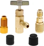 Gohantee R1234YF Can Tap Adapter Fitting Kits, 1/4 Sae To 1/2 Acme Lh Bottle. Fixed Price $16.23.