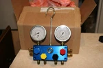 Ac 4-WAY 65MM Glycerine Maifold Gauge Set TIF9600 Brand New No Box. Fixed Price $200.00.