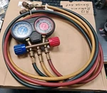 Used Robinair Manifold Gauge SET,5 Ft HOSE,2 Valves. Fixed Price $150.00.