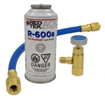 Red Tek R-600A Proseal Leak Repair Kit With Can Tap And Installation Hose. Fixed Price $67.95.