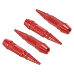 Patikil Spiked Shape Tire Valve Stem Caps 4 Pcs Aluminum Red. Fixed Price $9.42.