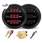 Triple Gauge Set Water Temp (104 F-248 F), Oil Pressure (0-145PSI), Voltmeter. Fixed Price $67.50.