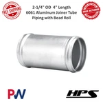 Hps 2-1/4" Od, Length 16 Gauge 6061 Aluminum Joiner Tube Piping W/ Bead Roll. Fixed Price $24.80.