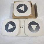 Gemline Coasters 4 - New Box Set Of With Design. Fixed Price $8.95.