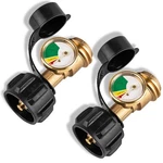 2 Medidores Tanque Propano Con Detector Fugas, Nivel Universal Color. Fixed Price $26.99.