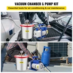 3 Gallon Vacuum Chamber Kit Stainless Steel Degassing 12L. Fixed Price $149.06.