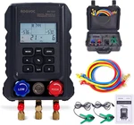 Hvac Refrigerants Digital Gauges Set With 2 Thermometer Clamps And 3 Hoses,. Fixed Price $194.10.