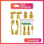 Tiangrid 34 Pcs R410A Adapter Kit Mini Split 45 90 Refrigerant Hose Co. Fixed Price $24.91.