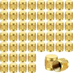 1/4 Flare Cap, Round Brass W/neoprene Ring Seal Hvac Valve CAPS(50 Yellow. Fixed Price $16.54.