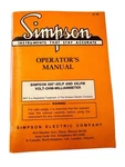 Simpson Operators Manual 260 & 6XLPM Volt-ohm-milliammeters NO.6-1100940. Fixed Price $32.00.