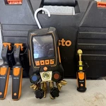 Testo 558S Smart Digital Manifold Kit/temperature Probes & 552I Vacuum Sensors. Fixed Price $550.00.