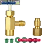 R134A Can Tap, Puncture Refrigerant Dispenser With Tank Adapter For 1/4 Us. Fixed Price $13.88.