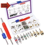 Swpeet 41PCS R12 / R134A Ac Master Valve Core Repair Kit, Including Assortment. Fixed Price $25.57.