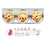 2'' 52MM 3IN1 Triple Set Kit Universal Chrome 8V-16V Volt Gauge,.... Fixed Price $58.88.