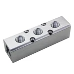 Quality 3 Way 5 Air Manifold 1/2" Npt Supply 1/4" Outport Alumi.... Fixed Price $20.79.