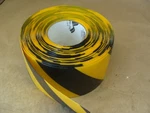 Partial Roll Uline Yellow/black Stripe Deluxe Safety Tape S-19125Y/B 4". Fixed Price $12.99.