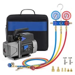 3.5CFM Sparkless Vacuum Pump & Manifold Gauge Set Hvac Refrigeration R32 R1234YF. Fixed Price $108.88.