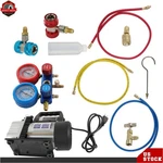 Professional Cfm Air Vacuum Pump & Hvac Gauge Set Complete R134A Kit. Fixed Price $84.78.