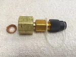 Vacuum Pump, Adapter, 3/8" Ff X 1/2" Acme Male *R134A. Fixed Price $9.95.
