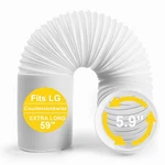 Aukney Portable Air Conditioner Hose, 5.9" Diameter 59'' Exhaust White. Fixed Price $22.85.