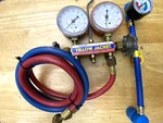 Ritchie Yellow Jacket Test And Charging Manifold & Extra Id Refri-charge Hose. Fixed Price $49.50.