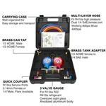 Favorcool CT-136G Ac Manifold Gauge Set, R410A, R134A, R22 Refrigerants Charge. Fixed Price $49.89.