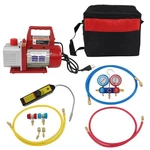 Air Vacuum Pump Rotary Vane Hvac A/c Refrigeration Kit Manifold Gauge 4CFM 1/3HP. Fixed Price $103.37.