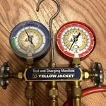 Yellow Jacket 41868 Series Hydrocarbon (R-290, R-600A) Two Valve Manifold. Fixed Price $139.00.