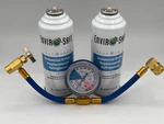Envirosafe Auto Industrial R134A Replacement Refrigerant, 2 Cans & Gauge. Fixed Price $45.99.