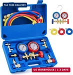 Orion Motor Tech Ac Gauges, Manifold Set For R134A R12 R502 Refrigerant. Fixed Price $83.11.