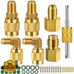 Tiangrid 35 Pc R410A Adapter Kit 5/16" To 1/4" Sae Hvac Brass Mix. Fixed Price $27.99.