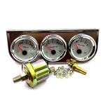 AW-C3 2''52MM Triple Gauge Kit Voltmeter Water Temp Oil Pressure .... Fixed Price $81.85.
