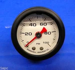 Marshall Gauge 0-100 Psi Fuel Oil Gas Pressure White Black Casing 1.5" Liquid. Fixed Price $29.95.