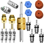 Canipha 17 Pcs Air Conditioning Valve Core Kit, R12 To R134A Conversion. Fixed Price $14.42.