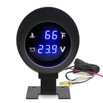 Bllyogu 2-IN-1 Water Temperature Voltage Gauge Set 52MM Digital Blue Le.... Fixed Price $25.69.