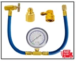 R134A Refrigerant Recharge Kit, Ac Hose With Gauge, Freon Can. Fixed Price $22.43.