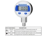 Measureman 2-1/2" Dial, Digital Industrial Pressure Gauge With 1/4"NPT Lower. Fixed Price $39.00.