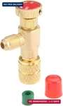 Aupoko R410A Refrigerant Charging Valve, 1/4" To 5/16" Female Safety Adapte. Fixed Price $13.77.