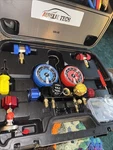 Aurelio Tech R404A R134A R410A R22 Four Valve Manifold Gauge Set. Fixed Price $50.00.