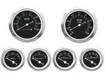 Motor Racing Classic Black 6 Gauge Set Mechanical Speedometer Mph F Psi. Fixed Price $197.59.