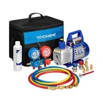 Vivohome 110V 1/4 Hp 3.5CFM Single Stage Rotary Vane Air Vacuum Pump And M.... Fixed Price $152.99.