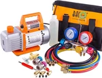 Vacuum Pump And Gauge Set, Way Hvac Kit For R134A R410A R22 Ref. Fixed Price $188.23.