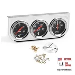 2" 52MM Car Triple Gauge Kit Set Chrome Panel Mechanical 3 In 1 Oil Pressure. Fixed Price $40.09.