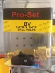 Ball Valve Pro-set Swivel Nut Male Full Flow 1/4X1/4. Fixed Price $37.94.