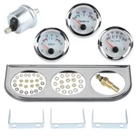 Triple Gauge Kit 3 1 Water Temp Oil Pressure Voltmeter Inch 52MM Marine. Fixed Price $42.29.
